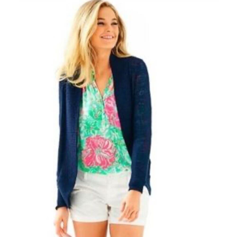 Lilly Pulitzer Navy Knit Cardigan